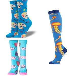 LAST CHANCE - Three (3) Pairs of Eclectic SockSmith Socks